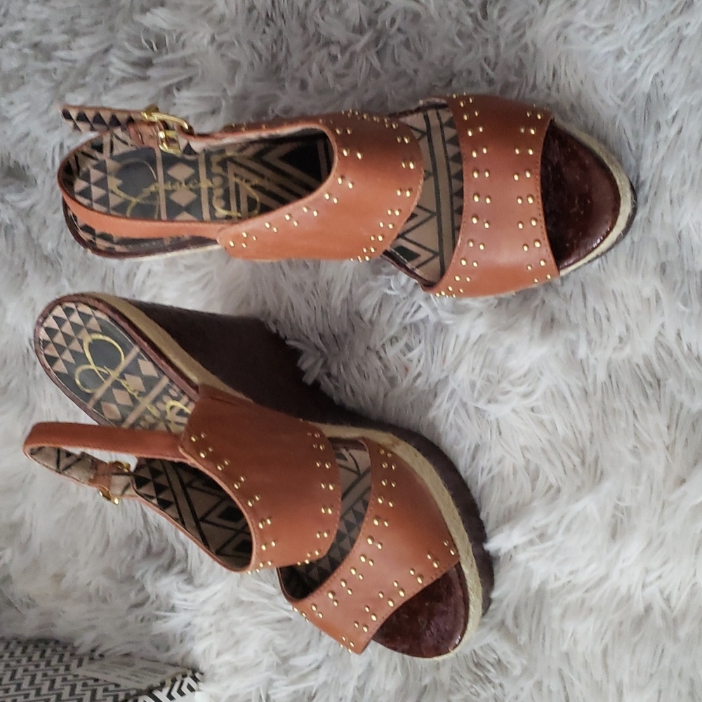 Jessica Simpson, 7.5, brown